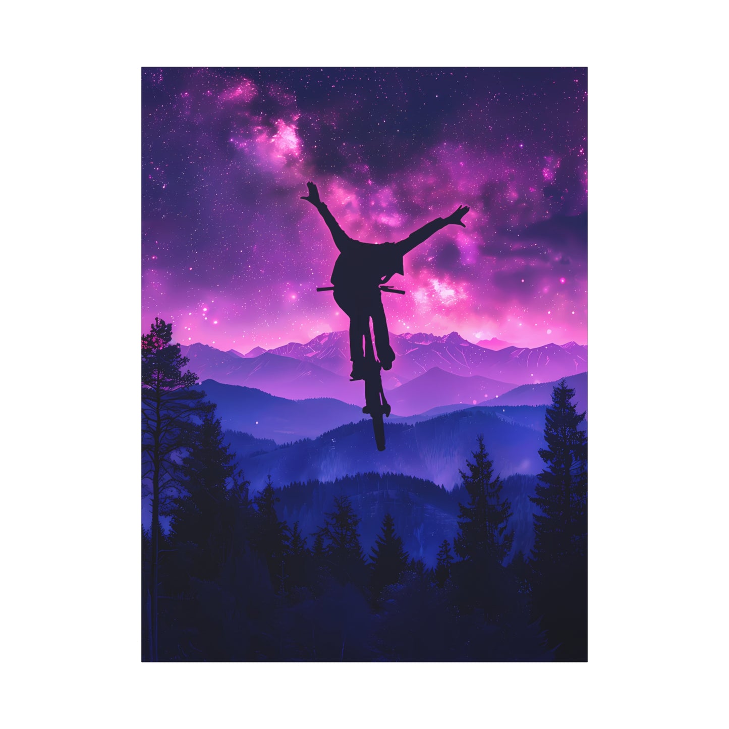 Look Mum! No Hands! - Stretched Canvas