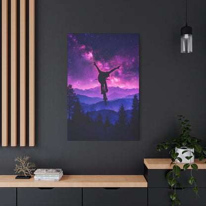 Look Mum! No Hands! - Stretched Canvas