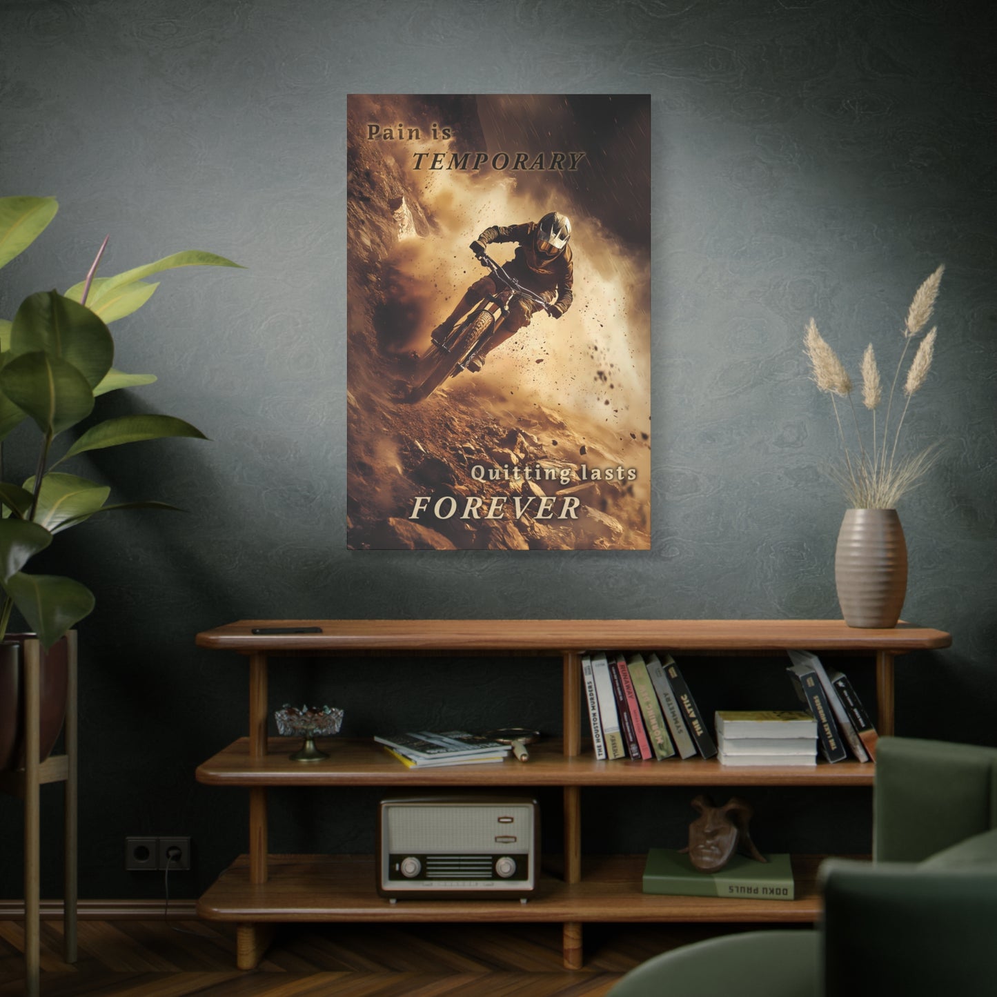 Pain is Temporary - Stretched Canvas