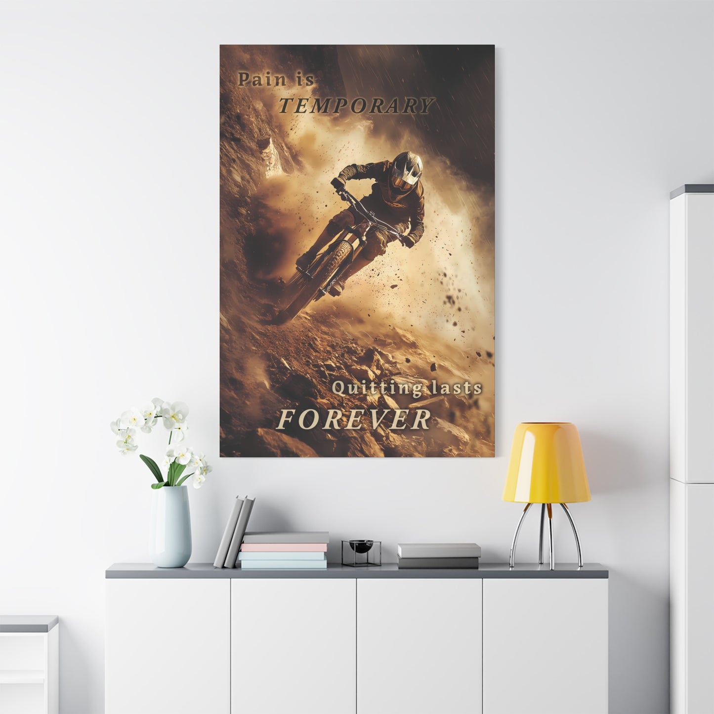 Pain is Temporary - Stretched Canvas