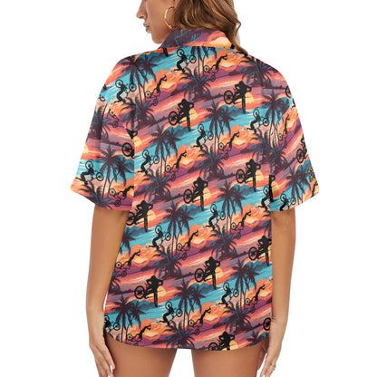 Tropic Sunset - Women's Hawaiian Shirt