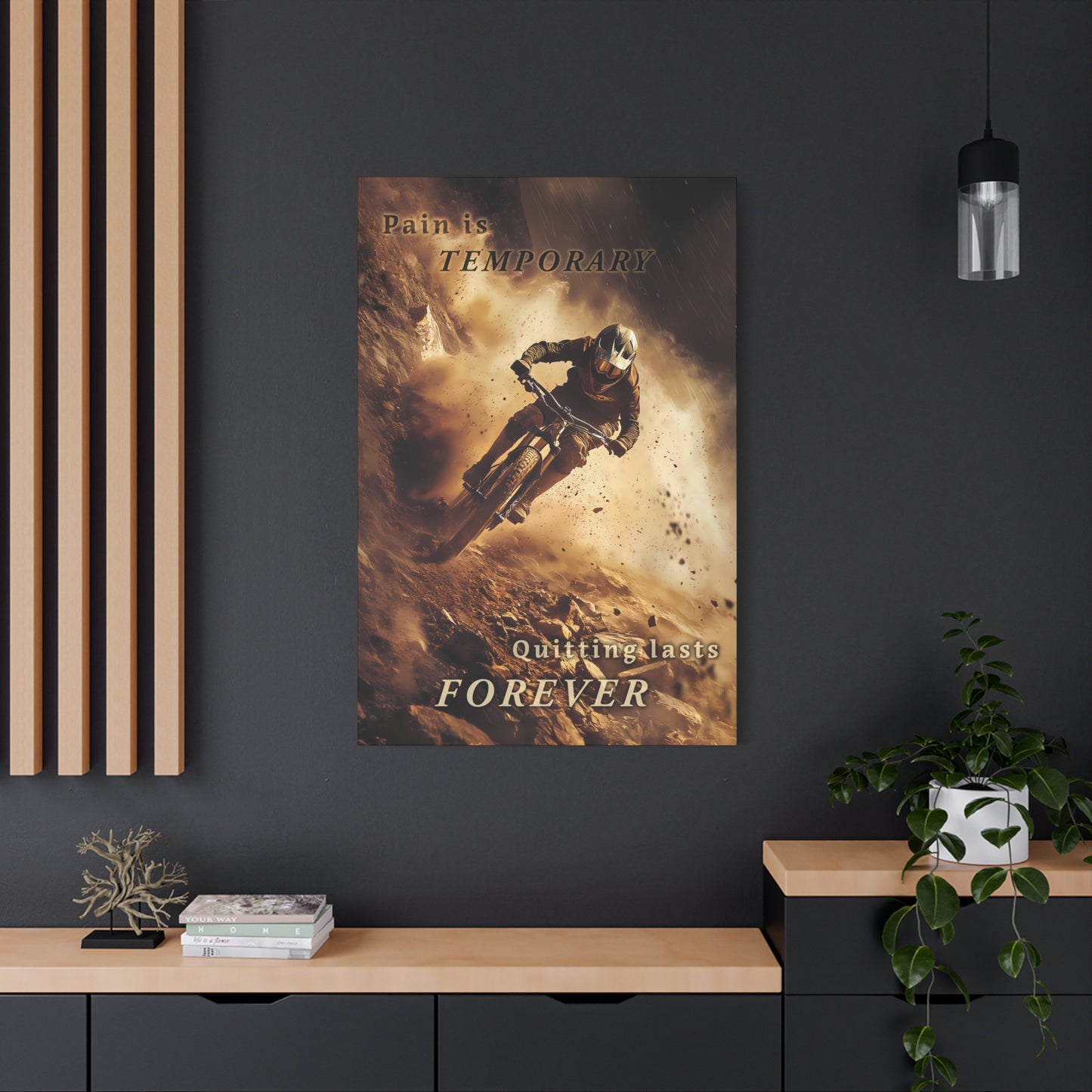 Pain is Temporary - Stretched Canvas
