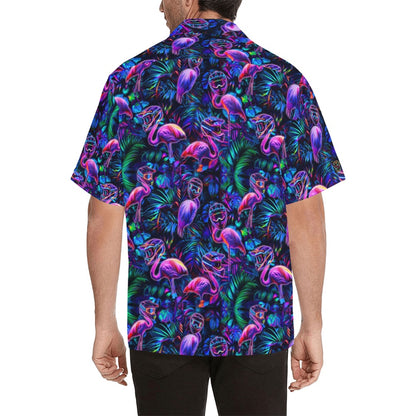 Neon Flams - Men's Hawaiian Shirt