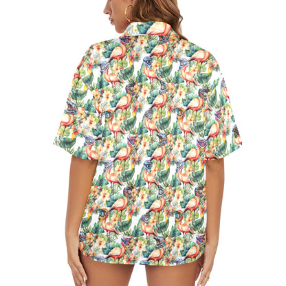 Shredding Flams - Women's Hawaiian Shirt