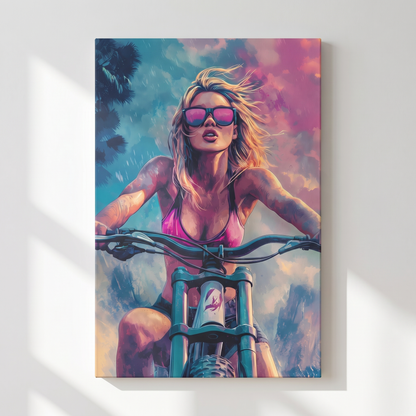 Tropical Ride - Stretched Canvas