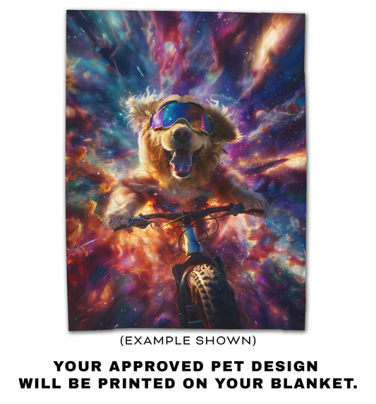 Custom Pet Portrait Blanket