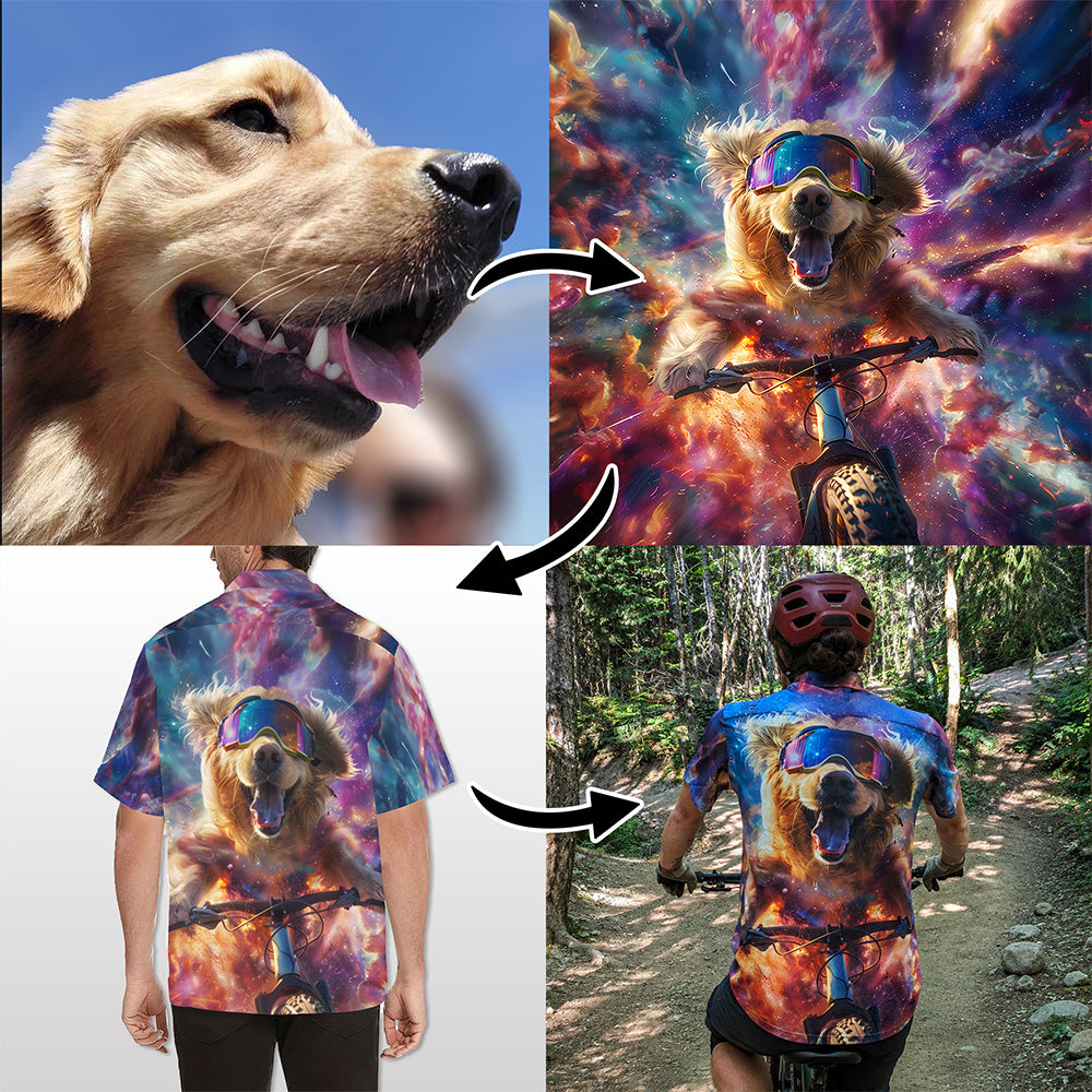 Custom Pet Portrait MTB Shirt