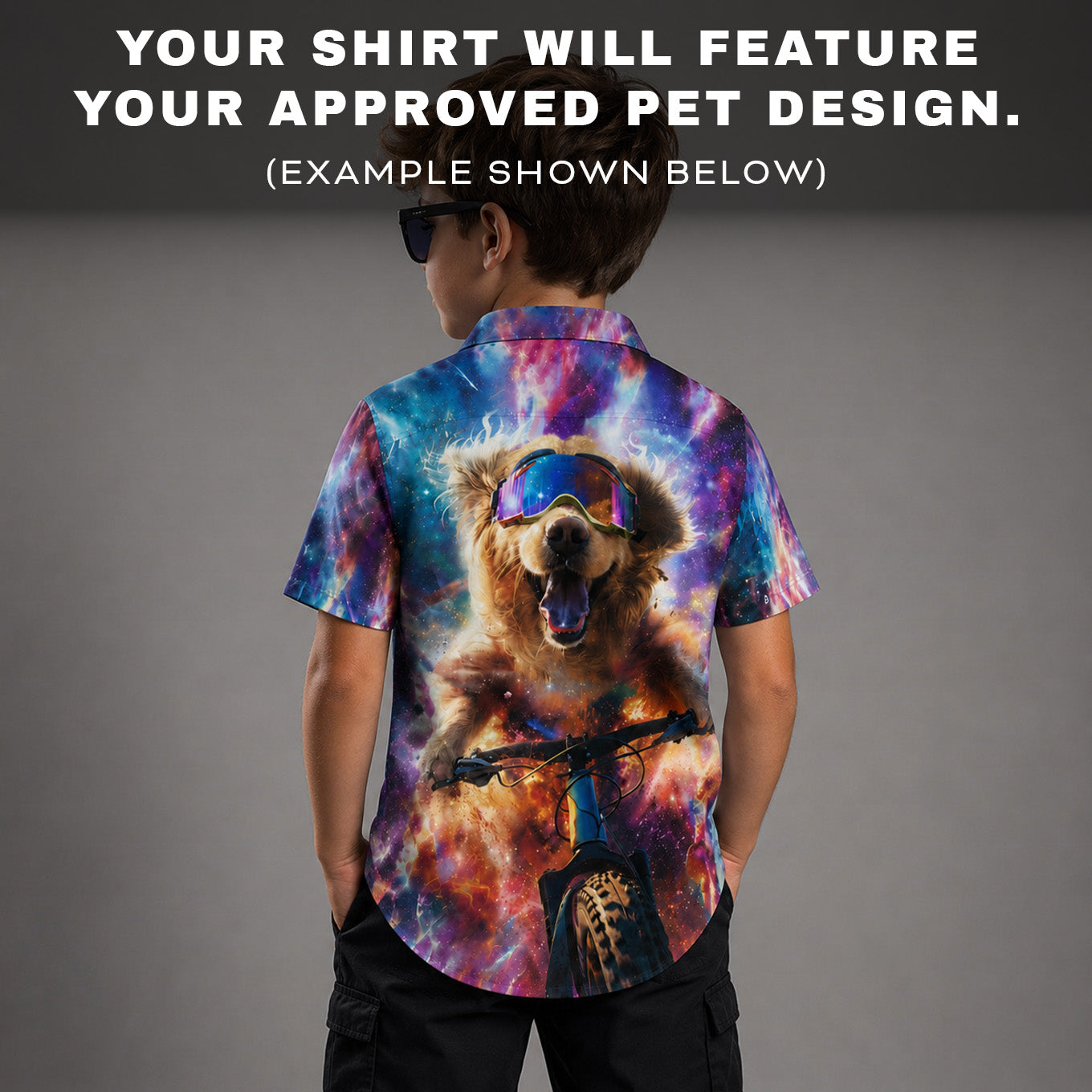 Custom MTB Pet Portrait Youth Shirt
