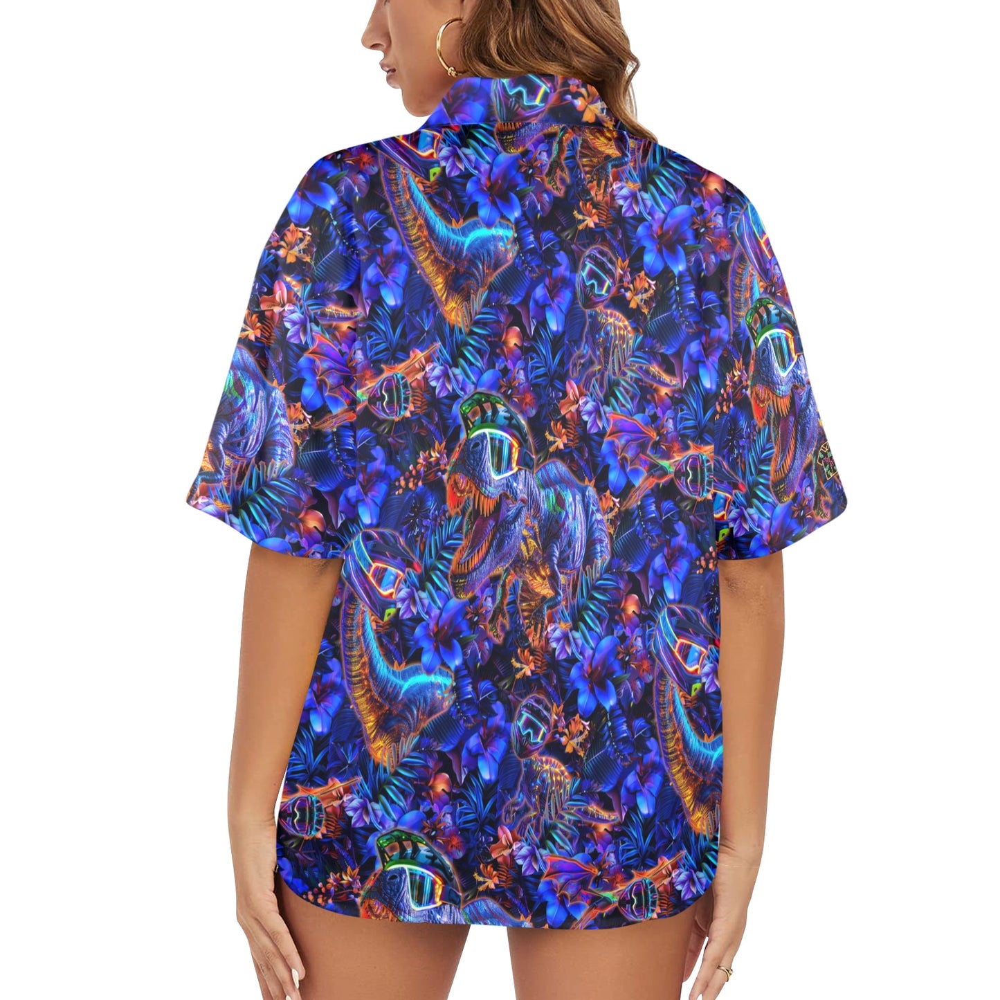 JJ's Disco Dino's - Women's Hawaiian Shirt