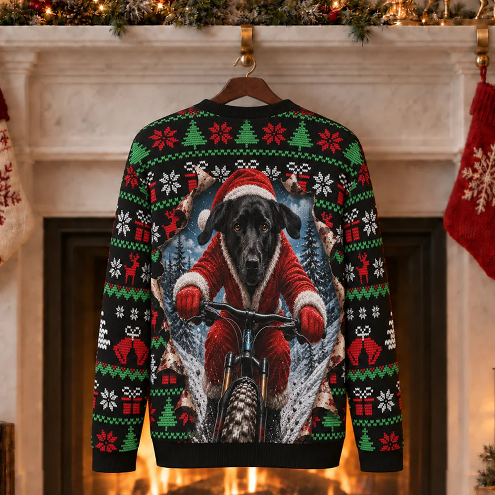 Custom Pet Santa Christmas Sweater