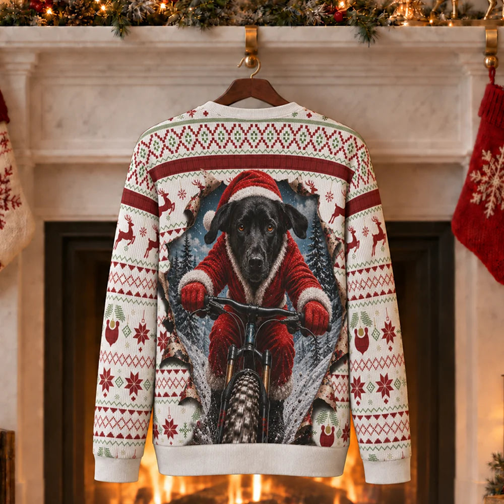 Custom Pet Santa Christmas Sweater